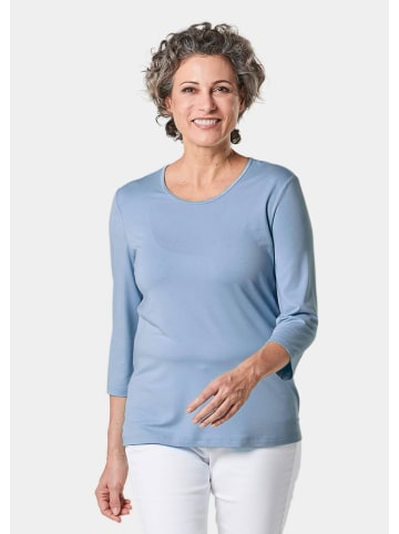 GOLDNER 3/4-Arm-Shirt in himmelblau