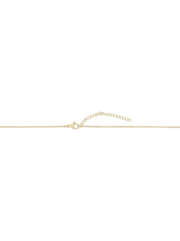 Adeliás Damen Halskette – Buchstabe N aus Edelstahl 45+5 in gold