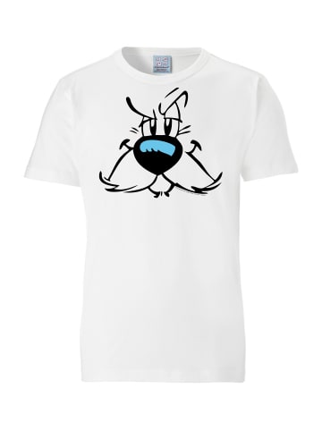 Logoshirt T-Shirt Idefix - Faces - Asterix in altweiss