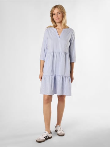 Marie Lund Kleid in hellblau weiß - 0001