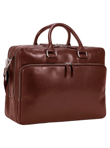 Leonhard Heyden Cambridge Aktentasche Leder 40 cm in cognac