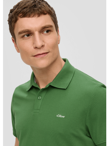 s.Oliver Polo-Shirt kurzarm in Grün