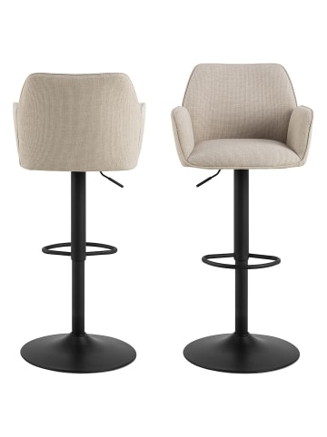 ebuy24 Barhocker Glenda Beige 53 x 52 cm