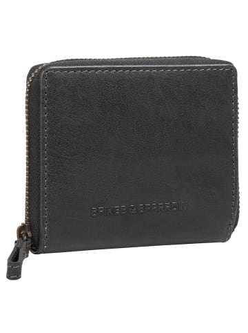 SPIKES & SPARROW Geldbörse RFID echt Leder in schwarz