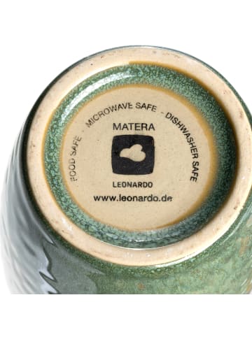 LEONARDO Keramikbecher MATERA 300 ml beige/anthrazit/grün 4er-Set