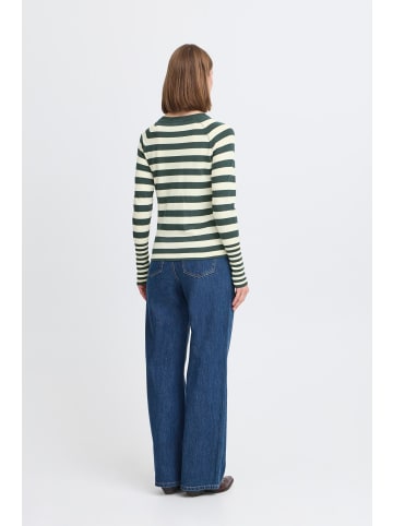 b. young Strickpullover langarm BYMMORLA Tight fit in Green Gables Mix