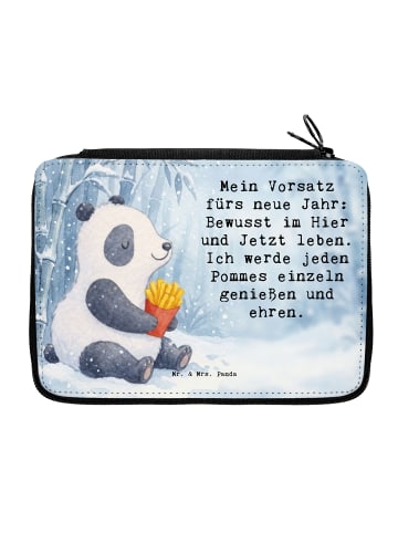 Mr. & Mrs. Panda Federmappe Panda Winter Pommes Design mit Spruch in Weiß