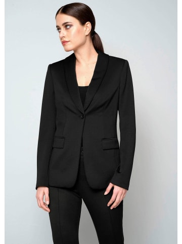 Alba Moda Klassischer Blazer mit Schalkragen in schwarz