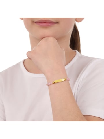 Prinzessin Lillifee Identarmband Edelstahl, IP Gold in Rosa