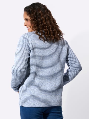 WITT WEIDEN Strickfleece-Jacke in jeansblau-meliert