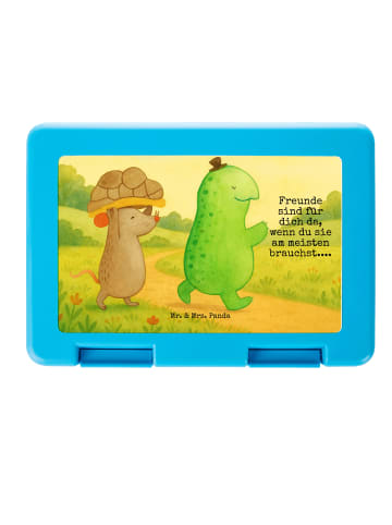 Mr. & Mrs. Panda Bento Box Schildkröte Maus Design mit Spruch in Weiß