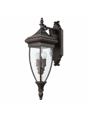 Licht-Erlebnisse Außen Wandlampe (B)18.4 x (H)64.1 cm in Bronze gebürstet
