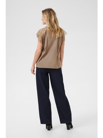 Cream Kurzarm-Bluse CRNola Straight fit in Fossil