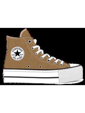 Converse Damen- Schnürschuhe ALL STAR LIFT PLATFORM in Braun