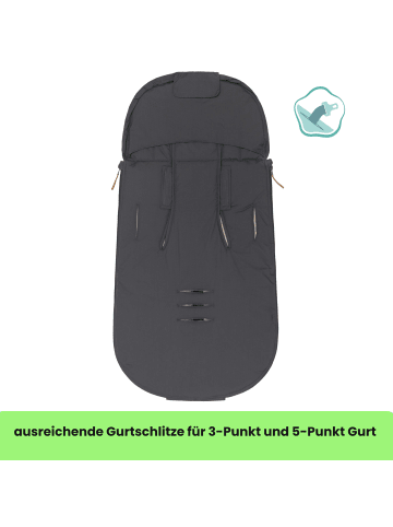 fillikid Babyfußsack Sommer Light Trend 95x50 cm Exklusiv in Grau