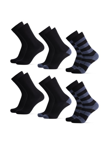 DANISH ENDURANCE Socken Cotton Crew in black/blue