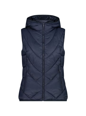 cmp Steppweste Vest Fix Hood in Marineblau