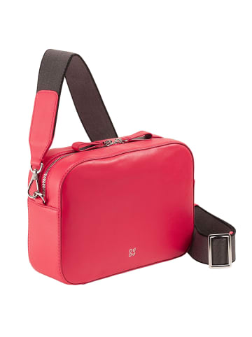 DuDu Caroline Umhängetasche Leder 24 cm himbeere