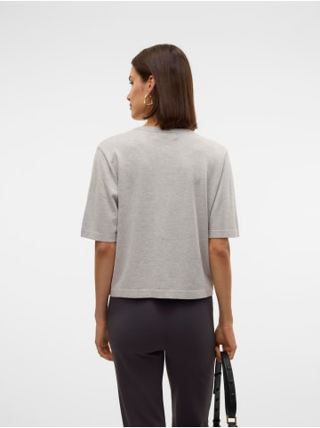 Vero Moda Strickpullover in Light Grey Melange
