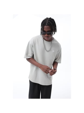 COFI 1453 T-Shirt Oversize Basic L Grau-Melange in Grau-Melange