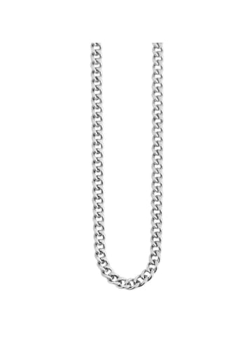 Adeliás Damen Halskette – Panzerkette aus Edelstahl 60 cm in silber
