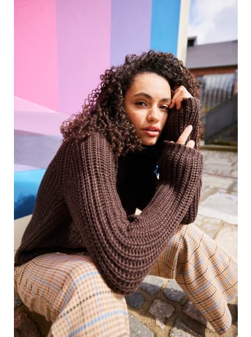 Aniston CASUAL Strickpullover in dunkelbraun