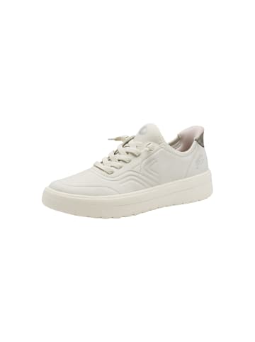 Jana Niedrige Sneaker mit Schnürung und Slip-on-Verschluss Beige
