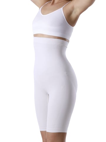 Yenita® Miederhose figurformende Taillenhose mit Bein in weiss