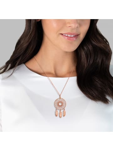 Glanzstücke München Halskette Feder Sterling Silber in roségold