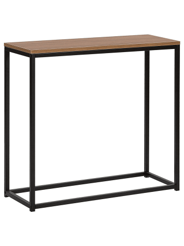 Beliani Konsolentisch DELANO in Braun/Schwarz - (W) 80 x (H) 76 x (L) 30 cm
