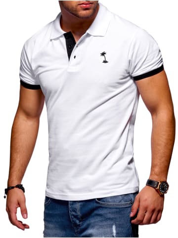 Style Division Poloshirt - SDLOSANG in Weiß-Schwarz