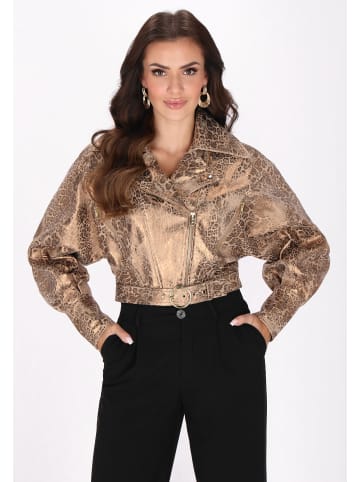 faina Jacket in bronze leopard