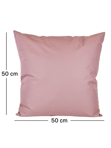 JACK Outdoor Dekokissen 50x50cm inkl. XXL Füllung in Altrosa