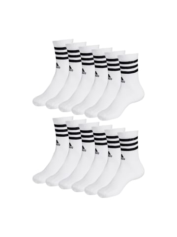 adidas 6 Paar Crewsocks Cushioned Crew in Weiß