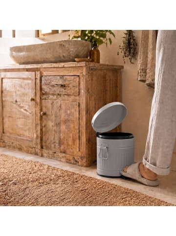 relaxdays Kosmetikeimer in Grau - 3 Liter