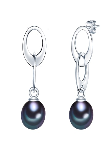 Valero Pearls Perlen-Ohrstecker Sterling Silber Süßwasser-Zuchtperle in silber