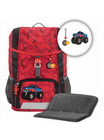 Step by Step Junior KID Rucksack-Set Monster Truck Rocky 3-tlg. in rot