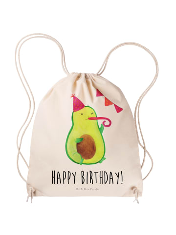 Mr. & Mrs. Panda Gymbag Avocado Geburtstag mit Spruch in Creme