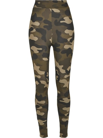 Urban Classics Leggings in wood camo