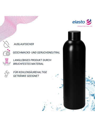 elasto Vakuumflasche "Ibiza" in schwarz - 750 ml