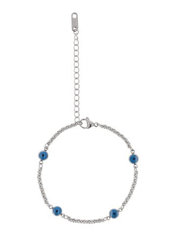 IZIA Women Chain Bracelet in Silver Turquoise