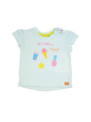 Lemon Beret Baby-Mädchen Sommer Shirt in Grün, Mehrfarbig