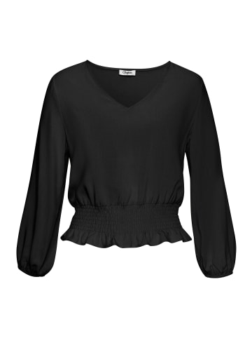 Buffalo Langarmbluse in schwarz