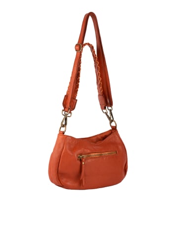 IZIA Schultertasche Aus Leder in Orange