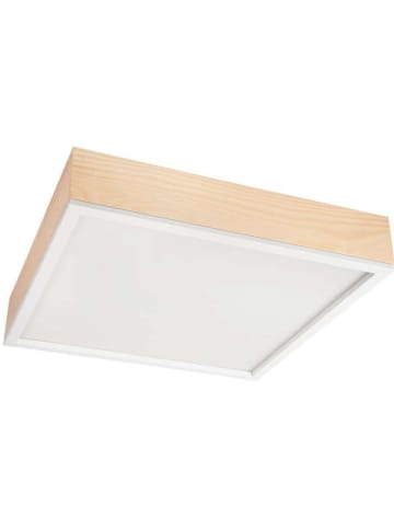 Licht-Erlebnisse Deckenlampe (B)48 x (L)48 x (H)9 cm in Pinie Weiß