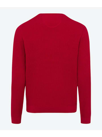 BRAX  Rundhalspullover für Herren in rot