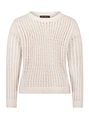 Betty Barclay Grobstrick-Pullover mit Lochmuster in beige
