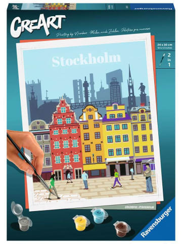 Ravensburger Ravensburger CreArt Citys - Farbenfrohes Stockholm in bunt
