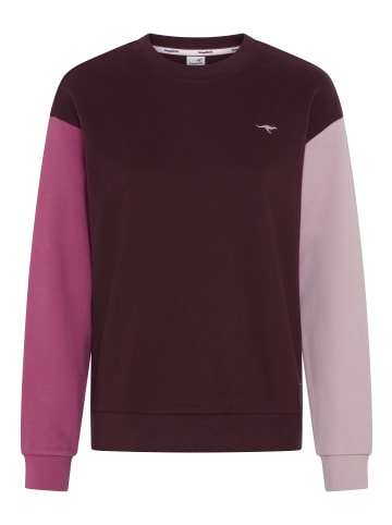 Kangaroos Sweatshirt in beere-rosé