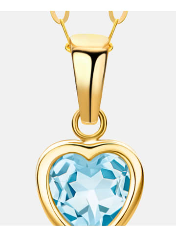 Diamant L'éternel Halskette aus 375 Gelbgold mit Topas